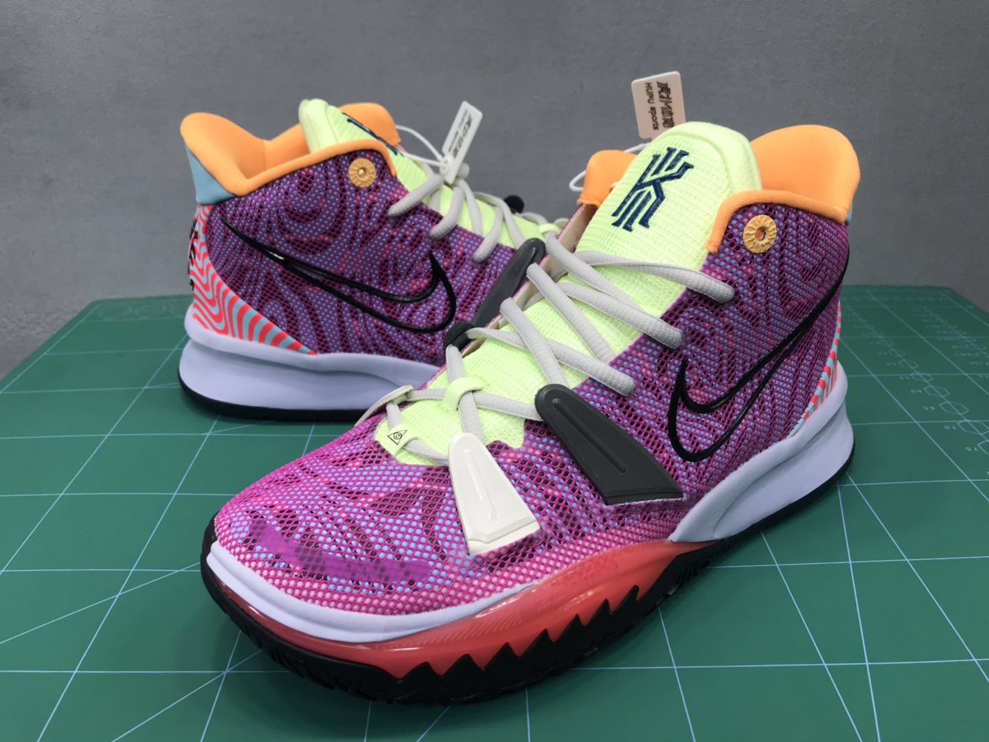 Nike Kyrie 7 Colorful Purple Orange White Red Shoes